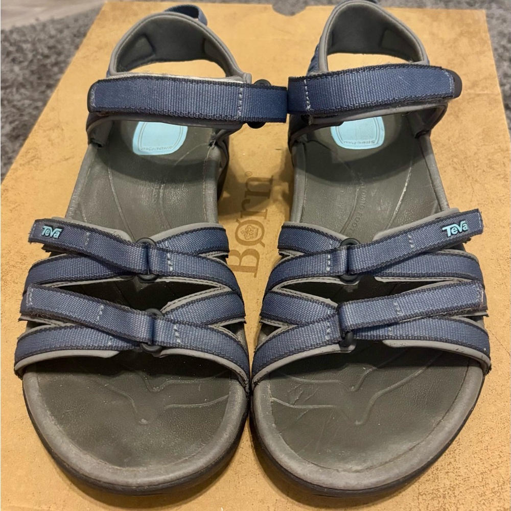 Teva Navy and Charcoal Strappy Sandals Tirra